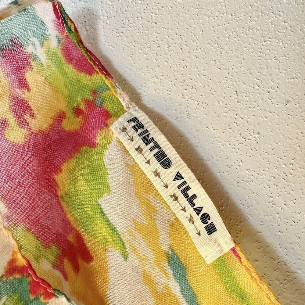 Printed Village Women Pink Scarf One Size - Picture 5 of 8